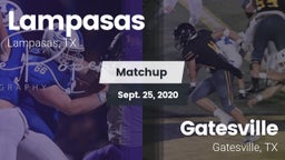 Matchup: Lampasas  vs. Gatesville  2020