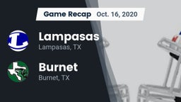 Recap: Lampasas  vs. Burnet  2020
