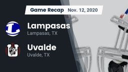 Recap: Lampasas  vs. Uvalde  2020