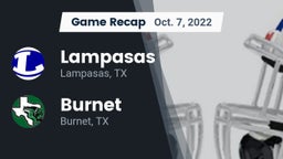 Recap: Lampasas  vs. Burnet  2022