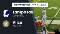 Recap: Lampasas  vs. Alice  2023