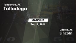 Matchup: Talladega High vs. Lincoln  2016