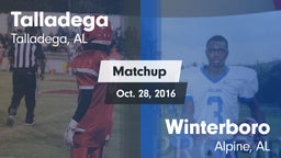 Matchup: Talladega High vs. Winterboro  2016