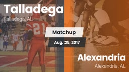 Matchup: Talladega High vs. Alexandria  2017