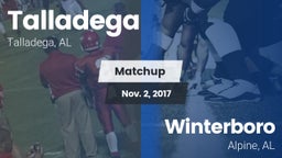 Matchup: Talladega High vs. Winterboro  2017