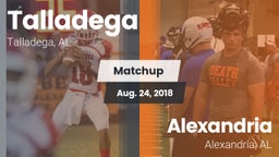 Matchup: Talladega High vs. Alexandria  2018