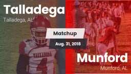 Matchup: Talladega High vs. Munford  2018