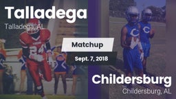 Matchup: Talladega High vs. Childersburg  2018