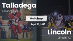 Matchup: Talladega High vs. Lincoln  2018