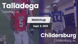 Matchup: Talladega High vs. Childersburg  2019