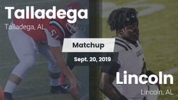 Matchup: Talladega High vs. Lincoln  2019