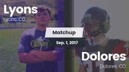 Matchup: Lyons  vs. Dolores  2017