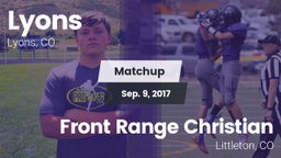 Matchup: Lyons  vs. Front Range Christian  2017