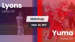 Matchup: Lyons  vs. Yuma  2017