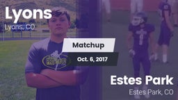Matchup: Lyons  vs. Estes Park  2017