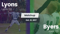 Matchup: Lyons  vs. Byers  2017