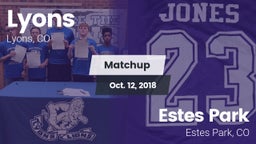 Matchup: Lyons  vs. Estes Park  2018