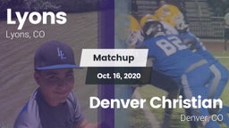 Matchup: Lyons  vs. Denver Christian  2020