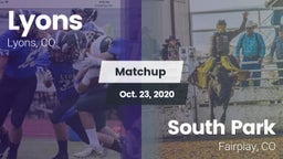 Matchup: Lyons  vs. South Park  2020