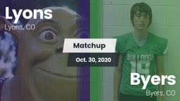Matchup: Lyons  vs. Byers  2020