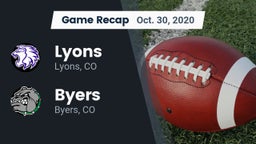 Recap: Lyons  vs. Byers  2020