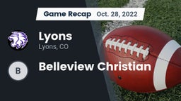 Recap: Lyons  vs. Belleview Christian 2022
