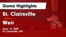 St. Clairsville  vs Weir  Game Highlights - Sept. 19, 2020