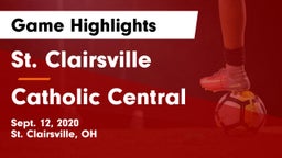 St. Clairsville  vs Catholic Central  Game Highlights - Sept. 12, 2020