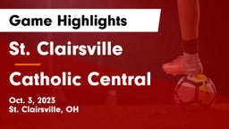 St. Clairsville  vs Catholic Central  Game Highlights - Oct. 3, 2023