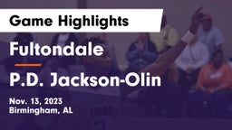 Fultondale  vs P.D. Jackson-Olin  Game Highlights - Nov. 13, 2023