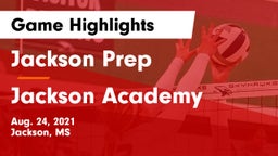 Jackson Prep  vs Jackson Academy  Game Highlights - Aug. 24, 2021