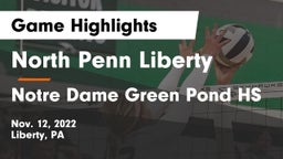 North Penn Liberty  vs Notre Dame Green Pond HS Game Highlights - Nov. 12, 2022