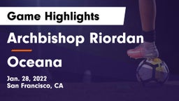 Archbishop Riordan  vs Oceana  Game Highlights - Jan. 28, 2022