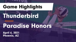 Thunderbird  vs Paradise Honors  Game Highlights - April 6, 2021