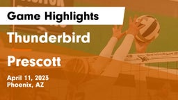 Thunderbird  vs Prescott  Game Highlights - April 11, 2023