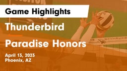 Thunderbird  vs Paradise Honors  Game Highlights - April 13, 2023