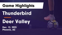 Thunderbird  vs Deer Valley  Game Highlights - Dec. 12, 2023