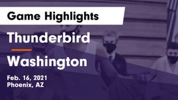 Thunderbird  vs Washington  Game Highlights - Feb. 16, 2021