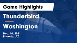 Thunderbird  vs Washington  Game Highlights - Dec. 14, 2021