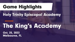 Holy Trinity Episcopal Academy vs The King's Academy Game Highlights - Oct. 25, 2022
