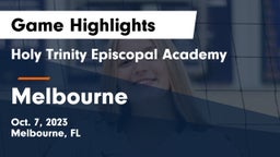 Holy Trinity Episcopal Academy vs Melbourne  Game Highlights - Oct. 7, 2023