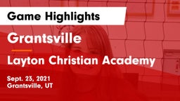 Grantsville  vs Layton Christian Academy  Game Highlights - Sept. 23, 2021