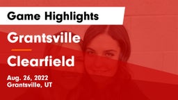 Grantsville  vs Clearfield Game Highlights - Aug. 26, 2022