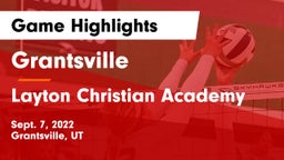 Grantsville  vs Layton Christian Academy  Game Highlights - Sept. 7, 2022
