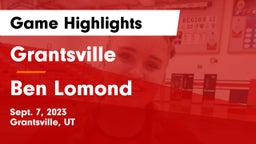 Grantsville  vs Ben Lomond Game Highlights - Sept. 7, 2023