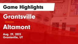 Grantsville  vs Altamont Game Highlights - Aug. 29, 2023