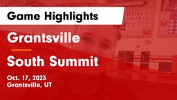 Grantsville  vs South Summit  Game Highlights - Oct. 17, 2023