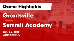 Grantsville  vs Summit Academy  Game Highlights - Oct. 26, 2023