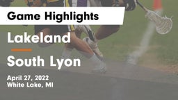 Lakeland  vs South Lyon  Game Highlights - April 27, 2022