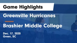 Greenville Hurricanes vs Brashier Middle College Game Highlights - Dec. 17, 2020